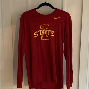 Nike Iowa State Cyclones Long Sleeve Red T-Shirt